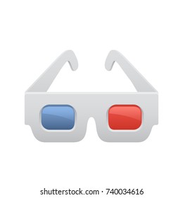 3D Glasses -  of the Realistic Icons Collection . A professional, realistic, pixel aligned icon.