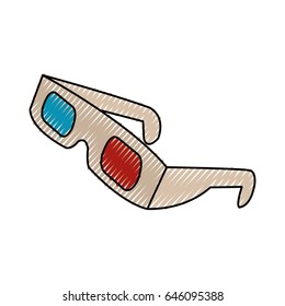 3d glasses to see movie in the cinema