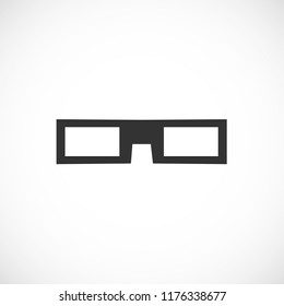 3D glasses vector icon 10 eps
