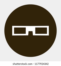 3D glasses vector icon 10 eps