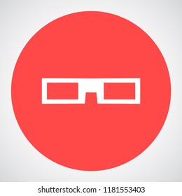 3D glasses vector icon 10 eps
