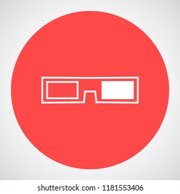 3D glasses vector icon 10 eps