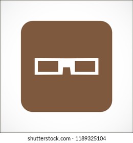 3D glasses vector icon 10 eps