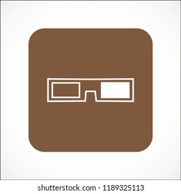 3D glasses vector icon 10 eps