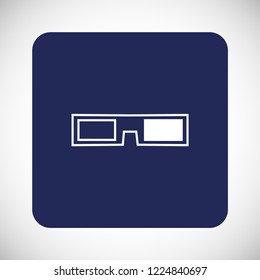 3D glasses vector icon 10 eps