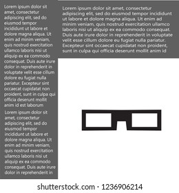 3D glasses vector icon 10 eps
