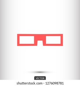 3D glasses vector icon 10 eps