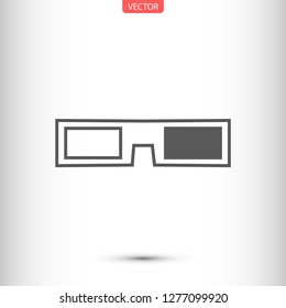 3D glasses vector icon 10 eps