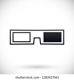 3D glasses vector icon 10 eps