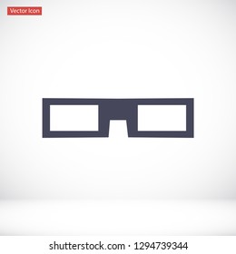 3D glasses vector icon 10 eps