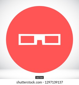 3D glasses vector icon 10 eps