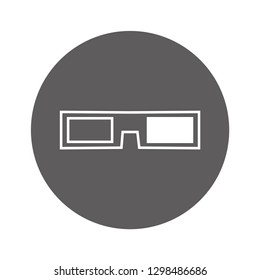 3D glasses vector icon 10 eps