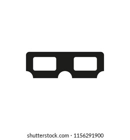 3d glasses vector icon