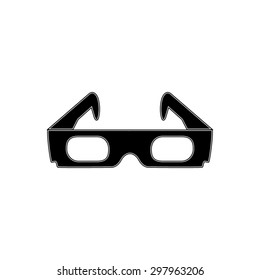  3d glasses  - vector icon