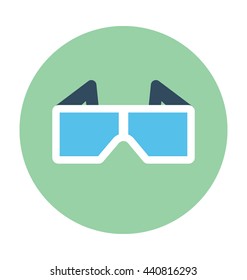 3D Glasses Vector Icon