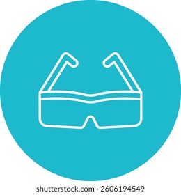 3d Glasses vector icon. Can be used for printing, mobile and web applications.