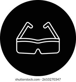 3d Glasses vector icon. Can be used for printing, mobile and web applications.