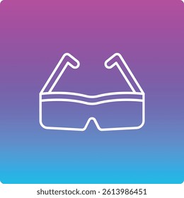 3d Glasses vector icon. Can be used for printing, mobile and web applications.