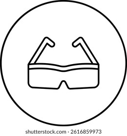 3d Glasses vector icon. Can be used for printing, mobile and web applications.