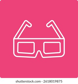3d Glasses vector icon. Can be used for printing, mobile and web applications.