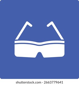 Icono de Vector de gafas 3d. Se puede utilizar para aplicaciones de impresión, móviles y de Web.