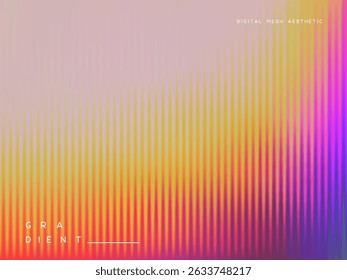 3d glassmorphism glass with iridescent colors on the pastel pink. Abstract gradient background. Corrugated trendy texture. Vector illustration.