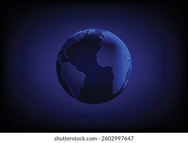 3D globe global sphere world map vector internet online technology network communication connection abstract background futuristic telecoms wireless wifi digital