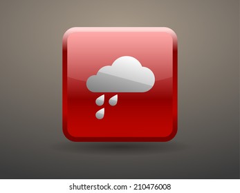 3d glossiness button weather icon