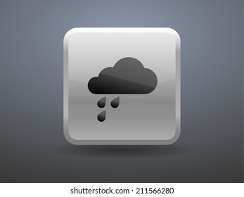 3d glossiness button weather icon