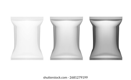 3D Fluxo De Folha Brilhante De Batata Chips. Vetor EPS10