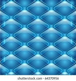 3d glossy glass squares vector background