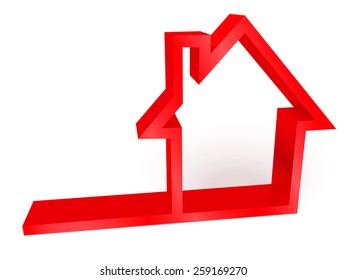3D glossy house icon