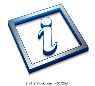 3d glossy Information vector icon design.