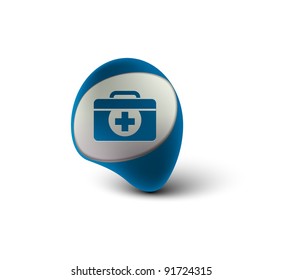 3d glossy medical web icon