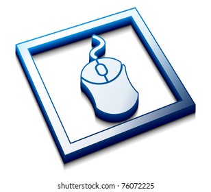 3d glossy mouse cursors vector icon design.