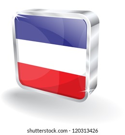 3d Glossy Netherland Flag Vector Icon