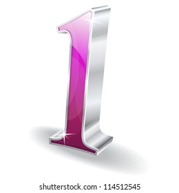 3d Glossy One 1 Vector