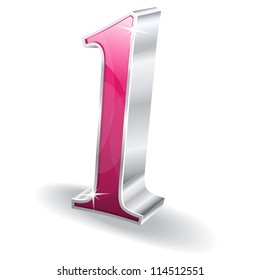 3d Glossy One 1 Vector