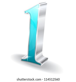 3d Glossy One 1 Vector
