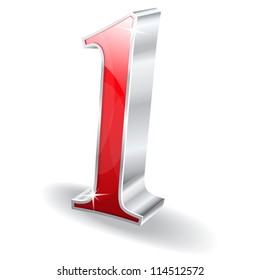 3d Glossy One 1 Vector