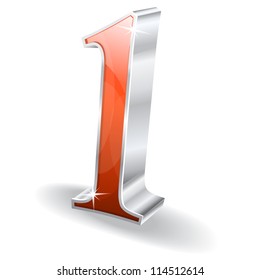 3d Glossy One 1 Vector