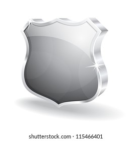 3d Glossy Shield Protection Icon