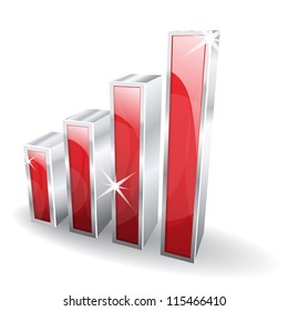 3d Glossy Signal Vector Icon
