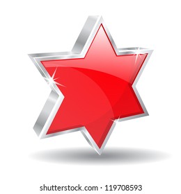 3d Glossy Vector Jewish Icon Illustration