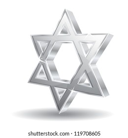 3d Glossy Vector Jewish Icon Illustration
