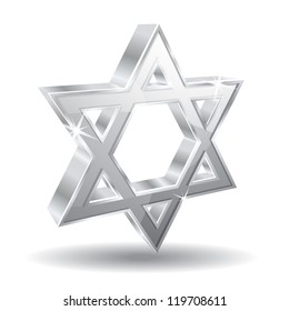 3d Glossy Vector Jewish Icon Illustration