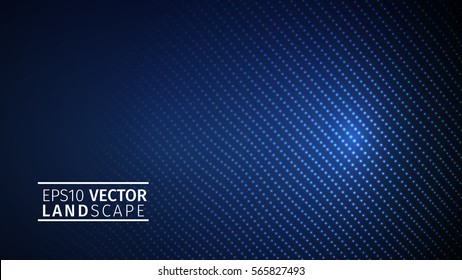 3D glowing abstract digital wave particles. Futuristic vector illustration. HUD element. Technology concept. Abstract blue background.