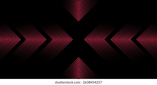 3D glowing red techno abstract background overlap layer on dark space with letter x effect decoration. Modern graphic design element future style concept for banner, flyer, card, vector etc
