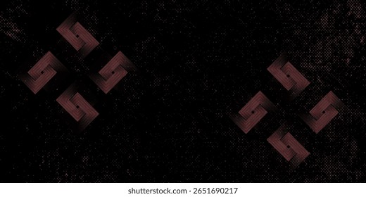 3D brilhante vermelho techno abstrato fundo sobrepor camada no espaço escuro com letra x decoração efeito, ilustração vetorial.