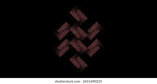 3D brilhante vermelho techno abstrato fundo sobrepor camada no espaço escuro com letra x decoração efeito, ilustração vetorial.
